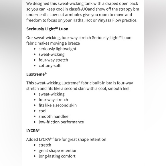 Lululemon Wild Tank 2 in 1 Built in Bra Tank Black NEW WITH TAG - Picture 8 of 15